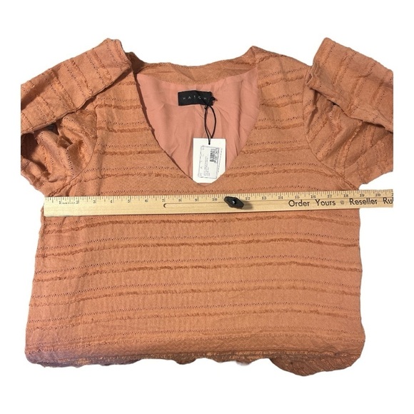 Hatch The Layla Fringe Maternity Dress NWT In Clay Size 1 (Small) XY1 - Picture 5 of 6